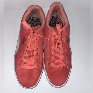 Coral Puma sneakers